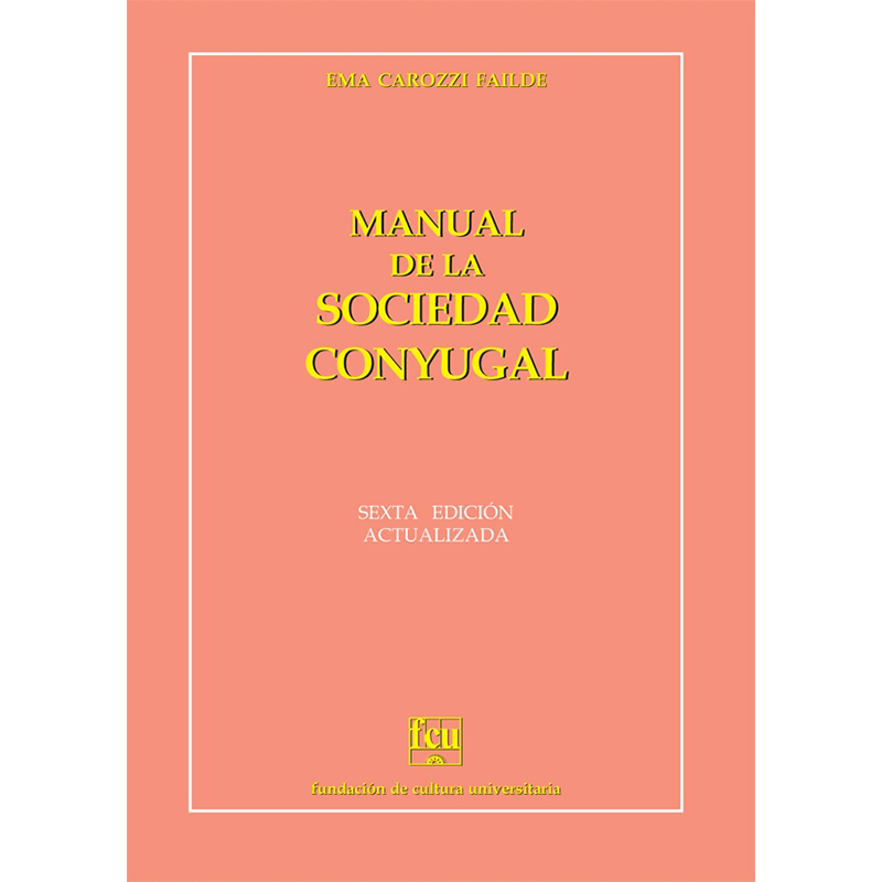 Manual de la sociedad conyugal