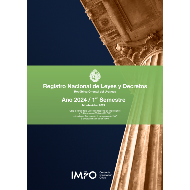 Registro Nacional de Leyes y Decretos. Primer semestre 2024